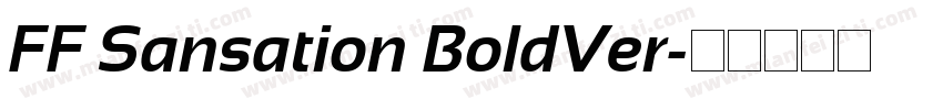 FF Sansation BoldVer字体转换